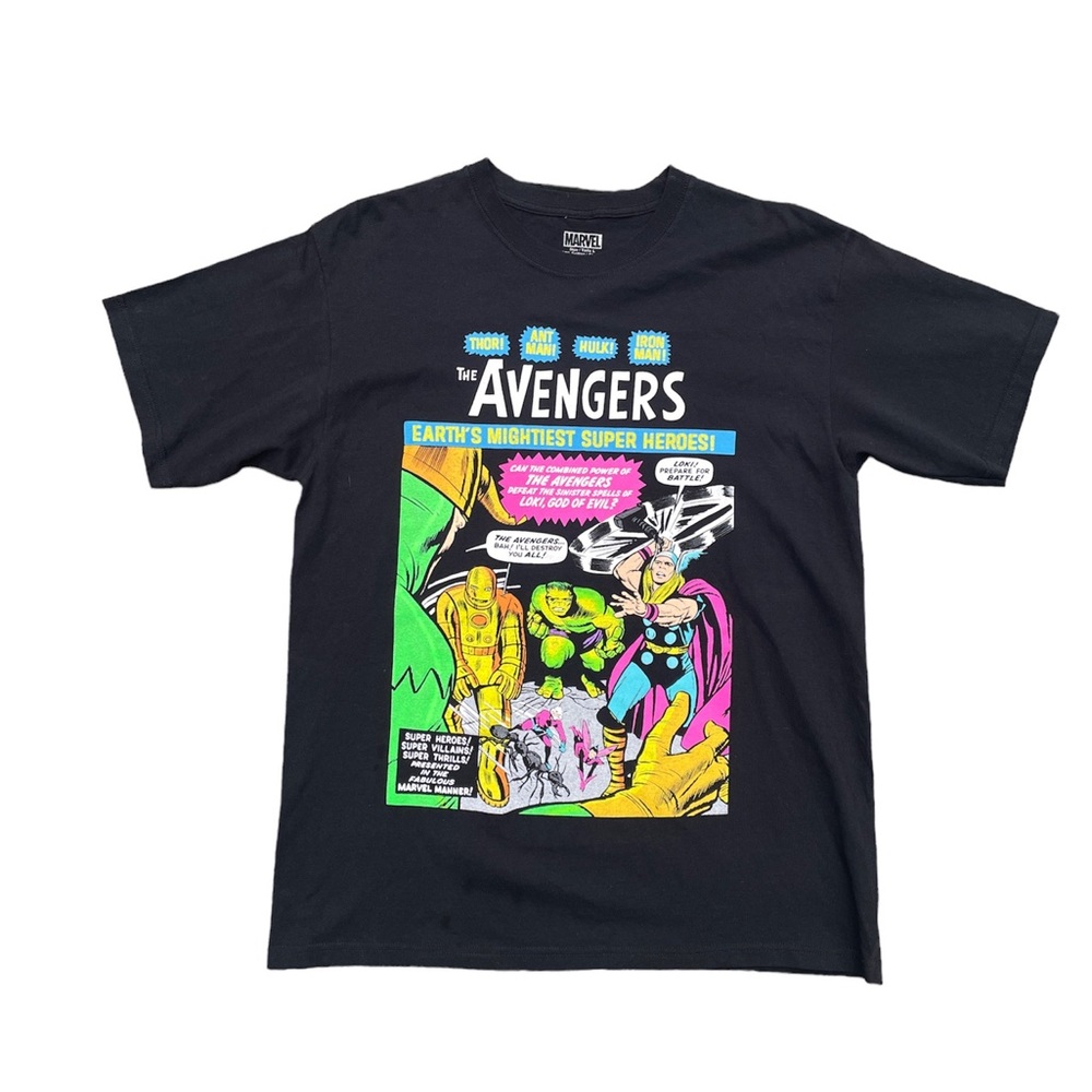 Vintage RARE Marvel Avengers Print Tee